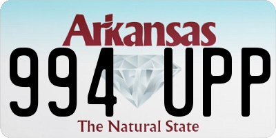 AR license plate 994UPP