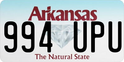 AR license plate 994UPU