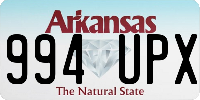 AR license plate 994UPX
