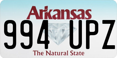 AR license plate 994UPZ