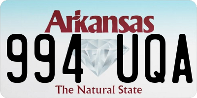 AR license plate 994UQA