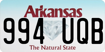 AR license plate 994UQB