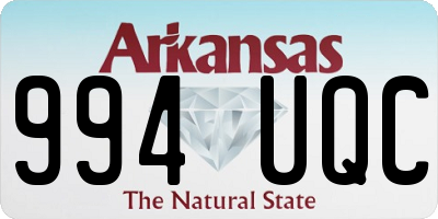AR license plate 994UQC