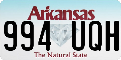 AR license plate 994UQH