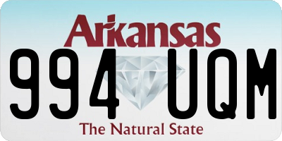 AR license plate 994UQM