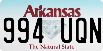 AR license plate 994UQN