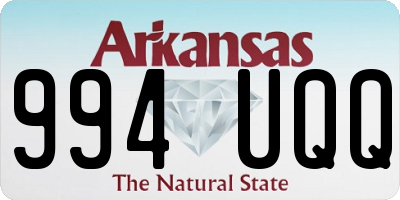 AR license plate 994UQQ