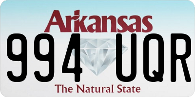 AR license plate 994UQR