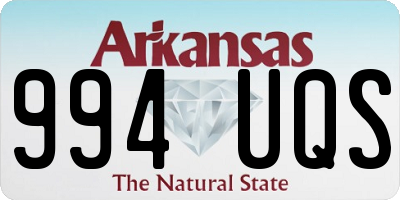 AR license plate 994UQS
