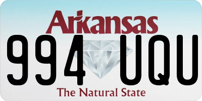 AR license plate 994UQU