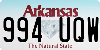 AR license plate 994UQW