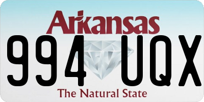 AR license plate 994UQX