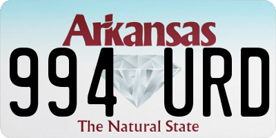 AR license plate 994URD