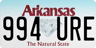 AR license plate 994URE