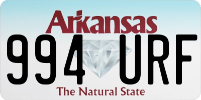 AR license plate 994URF