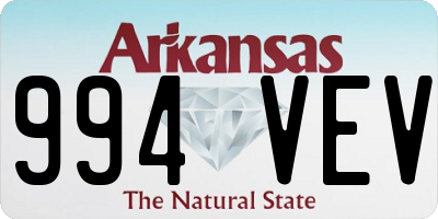 AR license plate 994VEV