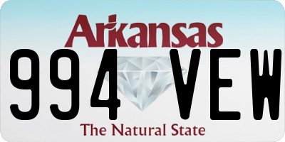 AR license plate 994VEW