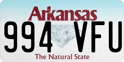 AR license plate 994VFU