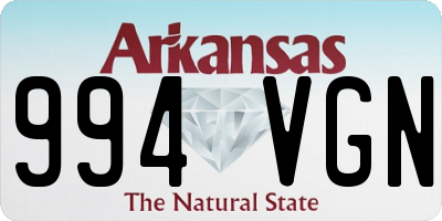 AR license plate 994VGN