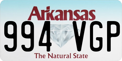 AR license plate 994VGP