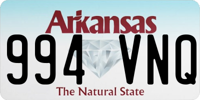 AR license plate 994VNQ
