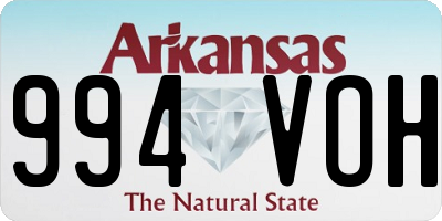 AR license plate 994VOH