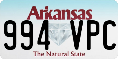 AR license plate 994VPC