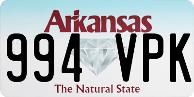 AR license plate 994VPK