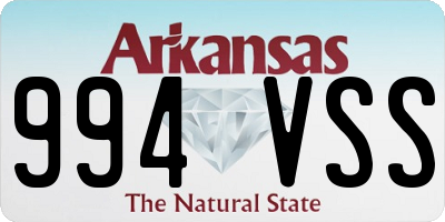 AR license plate 994VSS