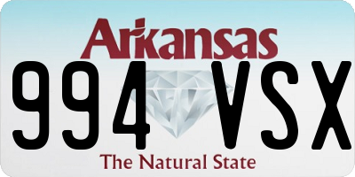 AR license plate 994VSX