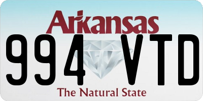 AR license plate 994VTD