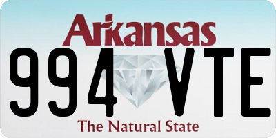 AR license plate 994VTE
