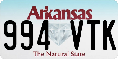 AR license plate 994VTK