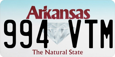 AR license plate 994VTM