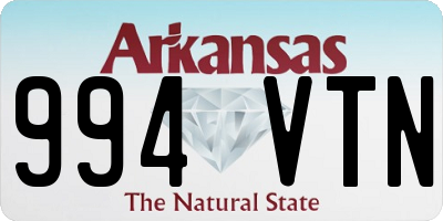 AR license plate 994VTN