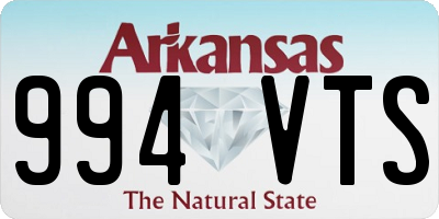 AR license plate 994VTS