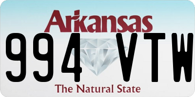 AR license plate 994VTW