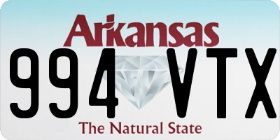 AR license plate 994VTX