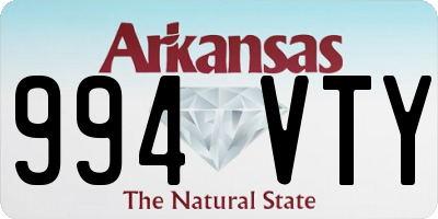 AR license plate 994VTY