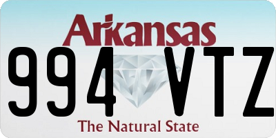 AR license plate 994VTZ