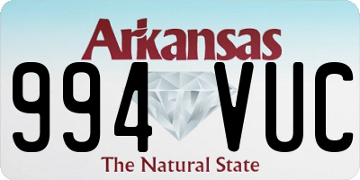 AR license plate 994VUC