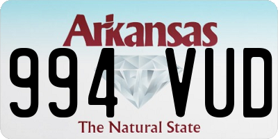 AR license plate 994VUD