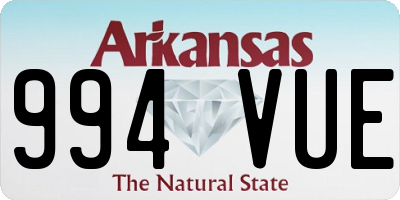 AR license plate 994VUE