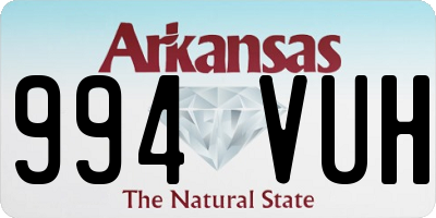 AR license plate 994VUH