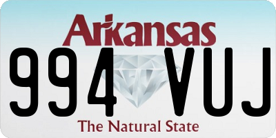 AR license plate 994VUJ