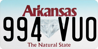 AR license plate 994VUO