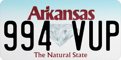 AR license plate 994VUP