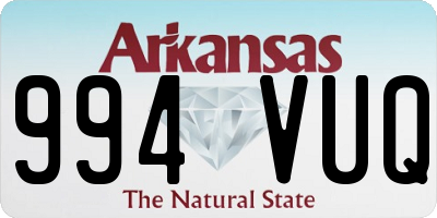 AR license plate 994VUQ