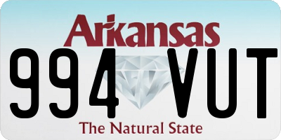 AR license plate 994VUT