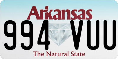 AR license plate 994VUU